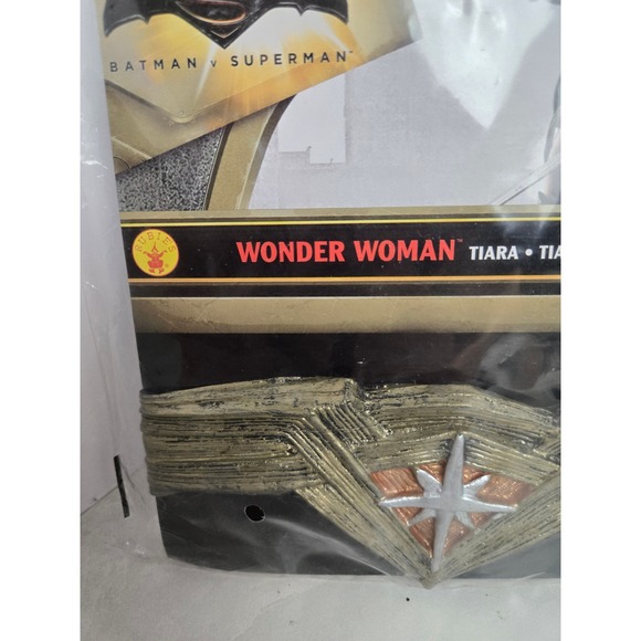 Rubies Wonder Woman Tiara Headpiece One Size DC Batman v Superman Costume - Picture 6 of 10